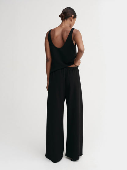 Crepe Pants - Black