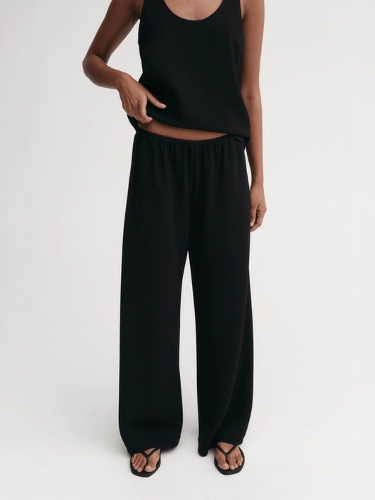 Crepe Pants - Black
