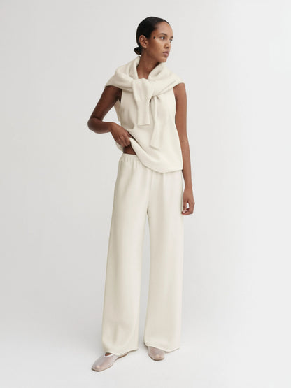 Bea Crepe Pants - Cream