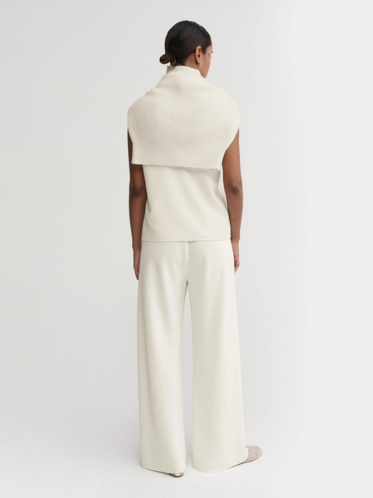 Bea Crepe Pants - Cream