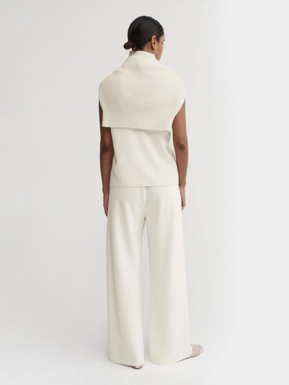 Bea Crepe Pants - Cream