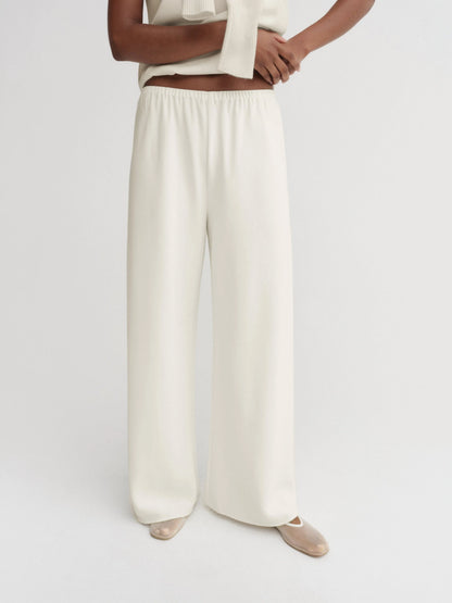 Bea Crepe Pants - Cream
