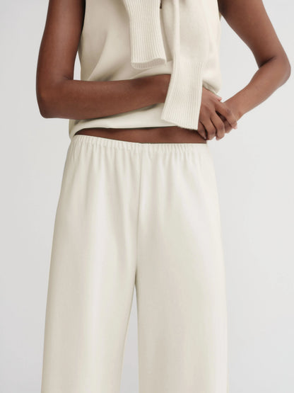 Bea Crepe Pants - Cream