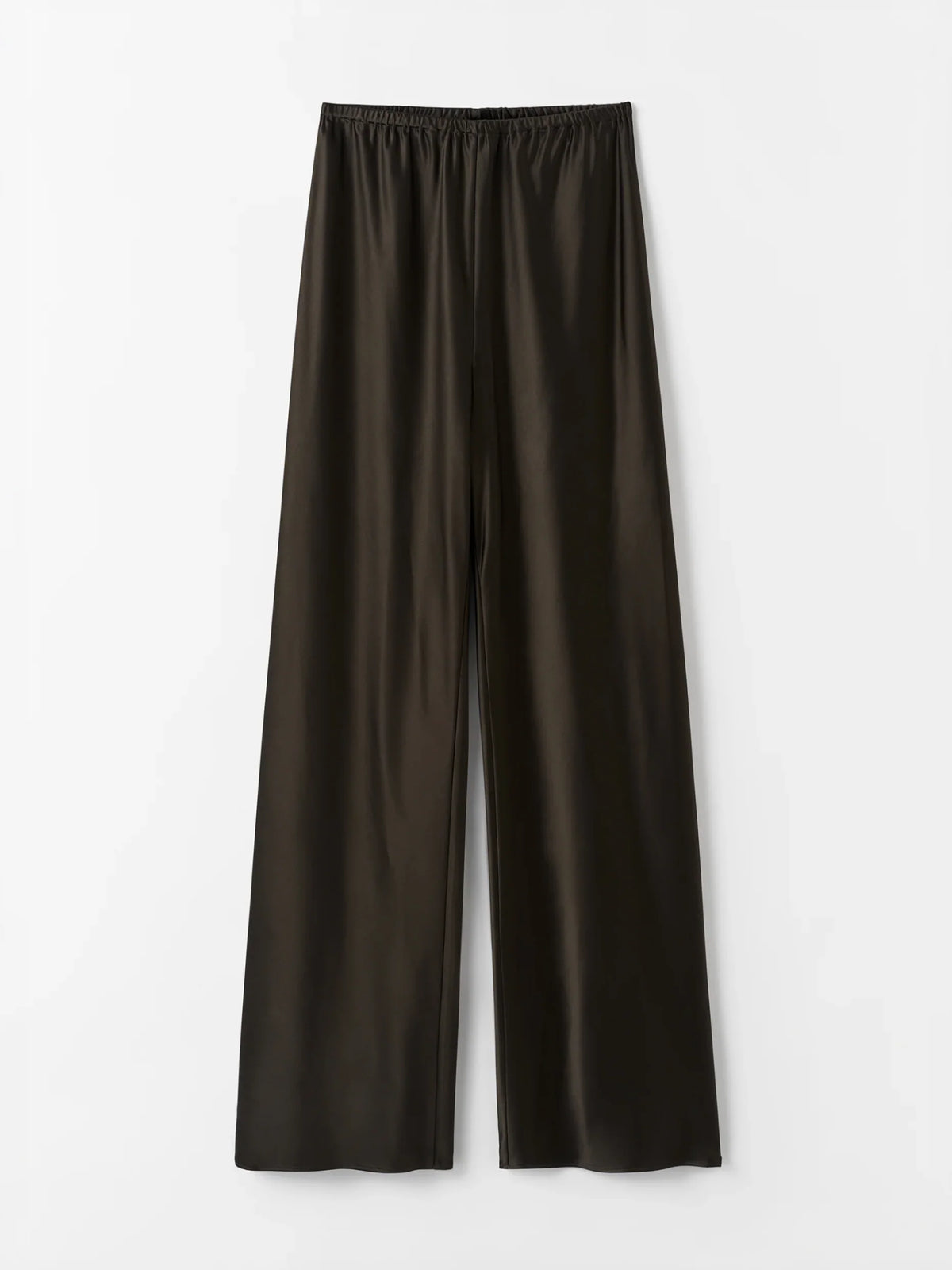 Bias Satin Pants - Chocolate