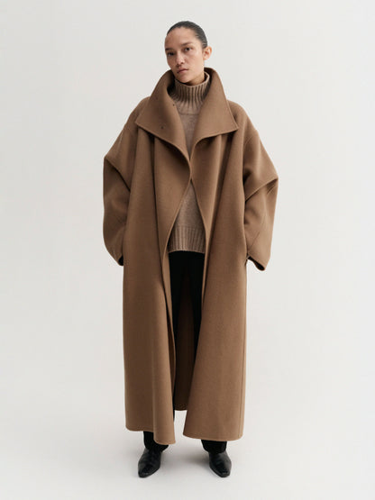 Double-Breasted Coat - Tan