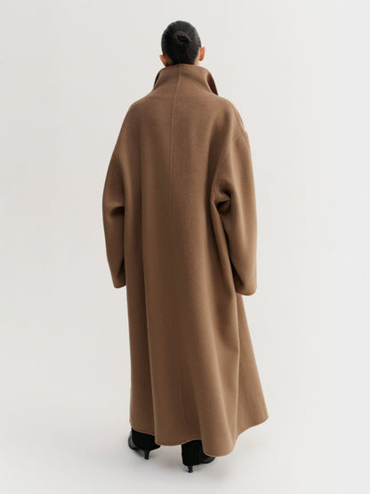 Double-Breasted Coat - Tan