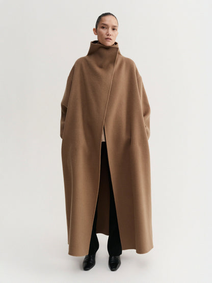 Double-Breasted Coat - Tan