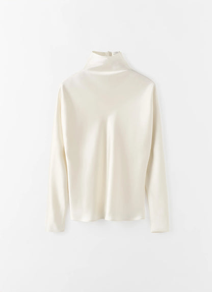 Satin Blouse - Vanilla