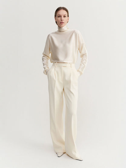 Satin Blouse - Vanilla
