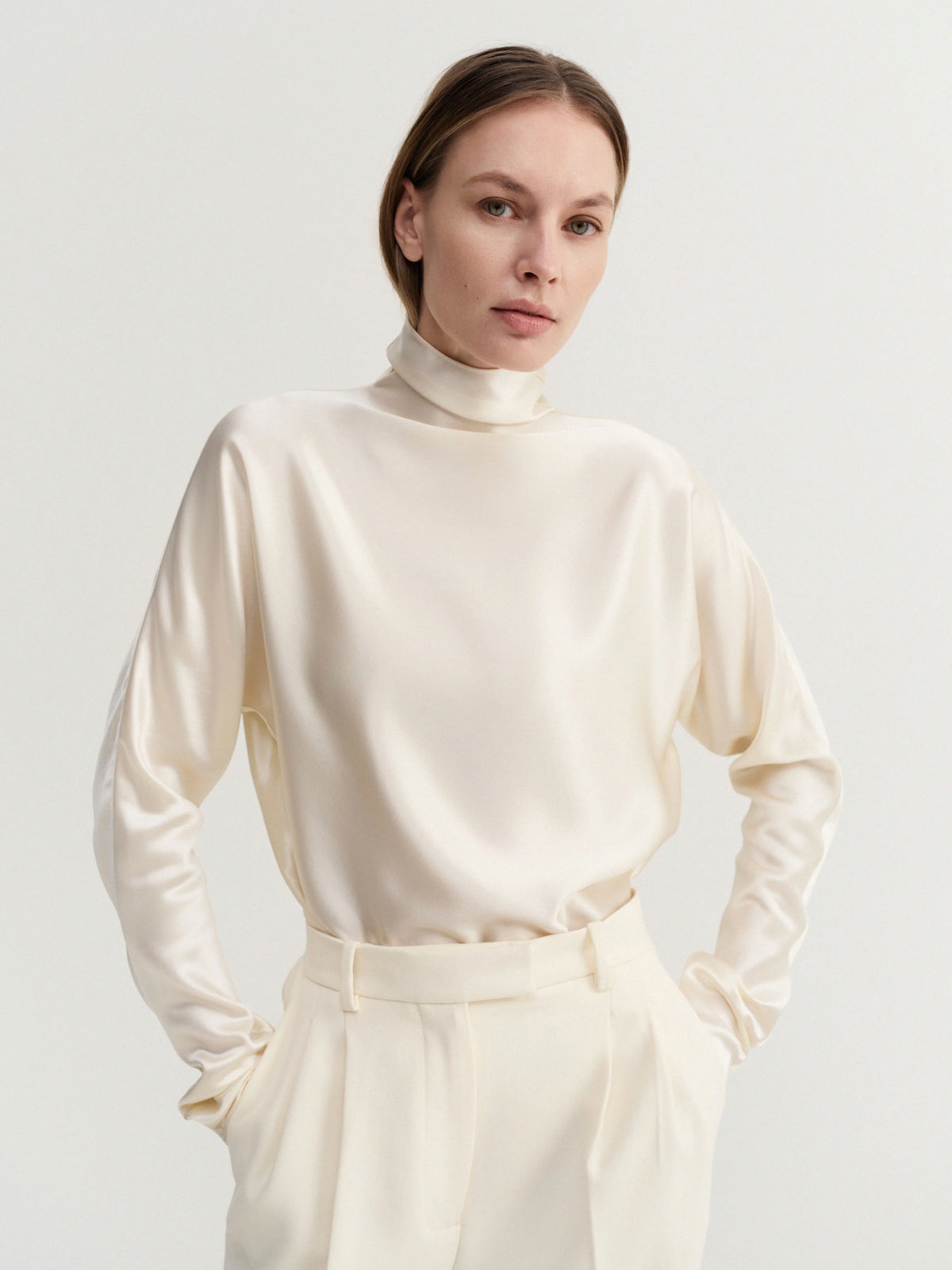 Satin Blouse - Vanilla