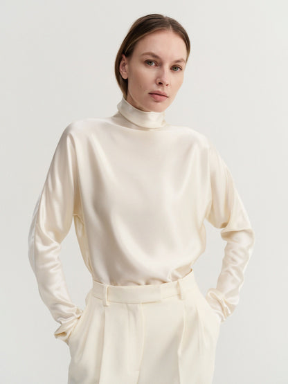 Satin Blouse - Vanilla